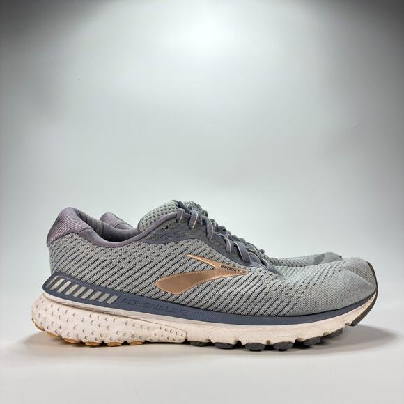 Brooks Adrenaline GTS 20 Gray Running Shoes Sneakers 1202961B073 Women's Size 10 - Picture 1 of 10